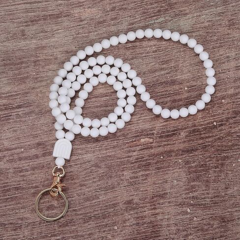 Beaded Silicone Beads Lanyards Teacher Lanyards for ID Badges and Keys Breakaway Gift for Women Nurse Teacher in Kuwait