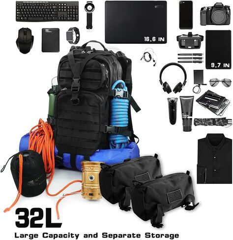 Medical Tactical Military Backpack Supplies Bag First Aid Rucksack Motorcycle Backpack Outdoor Rucksack Survival (green) in Saudi Arabia
