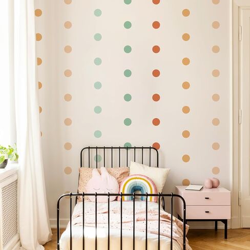 Polka Dots Wall Decals for Kids Areas, Kids Room Decor, Nursery Wall Decals, Wall Decorations, Retro Wall Art, Peel and Stick, Kids Playroom Murals (Color 04) in Saudi Arabia