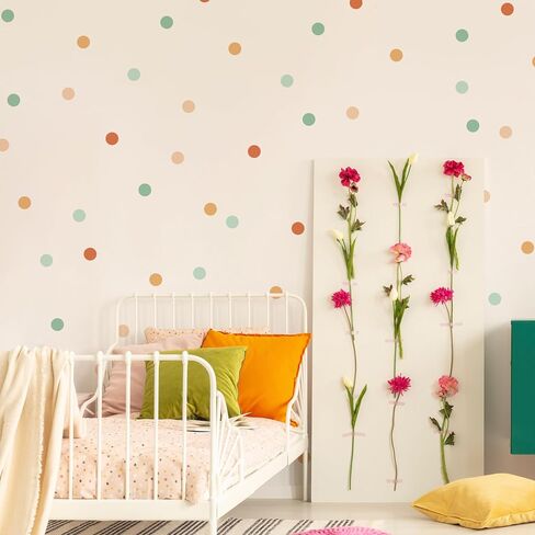Polka Dots Wall Decals for Kids Areas, Kids Room Decor, Nursery Wall Decals, Wall Decorations, Retro Wall Art, Peel and Stick, Kids Playroom Murals (Color 04) in Saudi Arabia