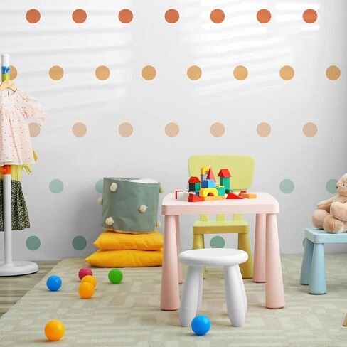 Polka Dots Wall Decals for Kids Areas, Kids Room Decor, Nursery Wall Decals, Wall Decorations, Retro Wall Art, Peel and Stick, Kids Playroom Murals (Color 04) in Saudi Arabia