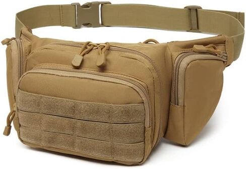 Tactical Fanny Pack for Men Gun Holster Concealed Carry Pistol highland Tactical Waist Bag Waterproof (Black) in Saudi Arabia