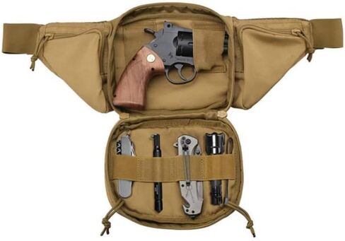 Tactical Fanny Pack for Men Gun Holster Concealed Carry Pistol highland Tactical Waist Bag Waterproof (Black) in Saudi Arabia