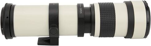 Telescope Lens, White with 420-800MM Super Telephoto Zoom F/8.3-16 Manual Focusing Telephoto Lens for Canon EF Mount Camera Aluminum Body, Telephoto Zoom Lens in Saudi Arabia