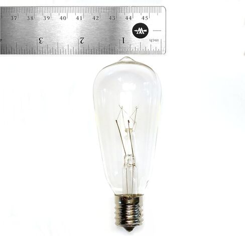 Hometown Evolution, Inc. Box of 25 ST40 Lantern Edison 7 Watt C9 (E17) Intermediate Base Replacement Light Bulbs in Saudi Arabia