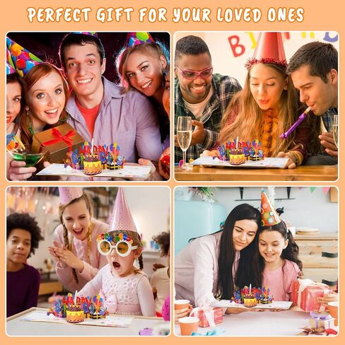 Musical Birthday Card, 3D Birthday Popup Cards with Blowable Candle, Pop Up Birthday Card with Happy Birthday Music for Kids, Men and Women in Saudi Arabia