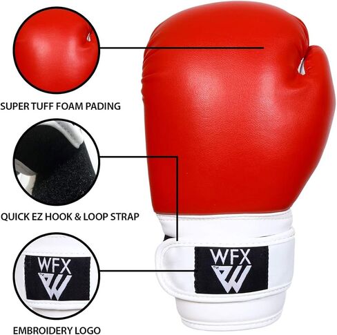 Kids Boxing Gloves for Martial Arts Sparring Junior Mitts Heavy Duty Leather MMA Training Punch Bag Gloves Striking Muay Thai Kick Boxing Boys and Girl in Saudi Arabia