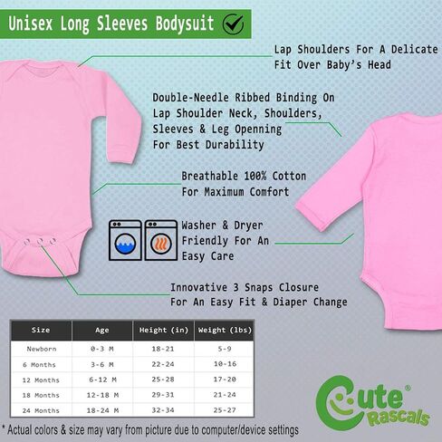 Cute Rascals Baby Long Sleeve Bodysuit Novelty Just Landed Funny Humor Cotton Baby Clothes in Saudi Arabia