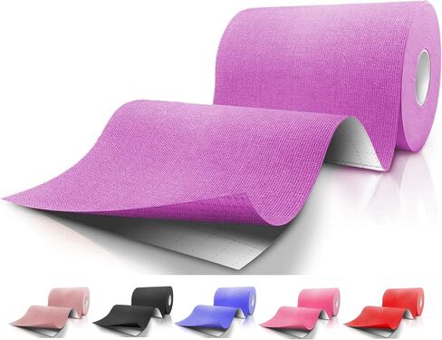 Extra Wide Pre-Cut Kinesiology Tape | Reduces Pain | Made of A High-Grade Water-Resistant Material Preferred by Athletes | Helps Prepare Muscles for Retraining | (20 Strips One Roll) | in Saudi Arabia