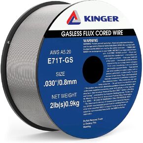 .035 Flux Core Mig Welding Wire, Mild Steel E71T-GS, 2-Pound Spool, Pack of 2