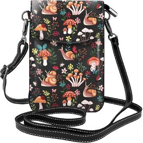 Cute Purse Crossbody Bag for Women Girl, PU Leather Phone Purse with Adjustable Shoulder Strap