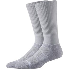 Strideline Basic Crew Socks | Quad-Ply Yarn Padding, Direct Compression and Zoned Cushioning - Crew Length 1 Pack