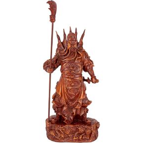 Guan Yu Statue - God of Wealth and Fortune, Feng Shui Gifts, Guan Gong Sculpture, Kwan Kung Figurines