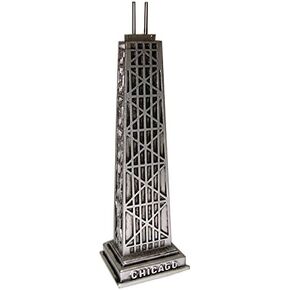 Chicago Statue, John Hancock Statue - Pewter Look, Hancock building