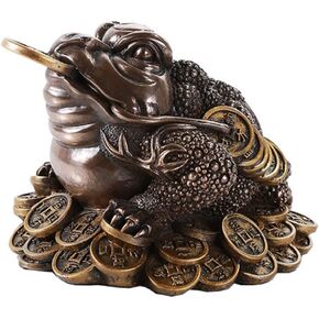 Pacific Giftware Feng Shui Chan Chu Bronze Money Frog Coin Toad Prosperity Home Decoration Gift