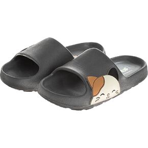 Squishmallows Character Slides Open Toe Sandals Kids Girls and Boys Summer Beach Water Pool Shoes (Winston Owl - Cam Cat) (sizes Little Kid - Big Kid)