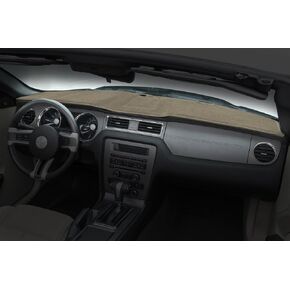 أغطية لوحة القيادة Coverking Custom Fit لموديلات مختارة من Pontiac Vibe - سجادة بولي (أسود)