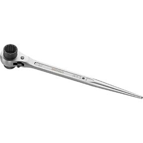 Teng Tools 19mm x 22mm OR 3/4 x 7/8 12 Point Double Ended Socket Ratcheting Podger Scaffold Spud Wrench - PGW1922
