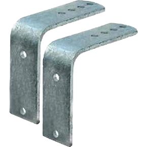 Tie Down 86262 Flush Fender Bracket, Flush Brackets for 8" & 12" Metal Fenders (2), Silver, Pair