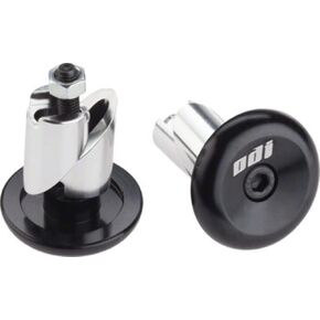 Odi Bar End Plugs, Anodized Black Aluminum, 1 Pair