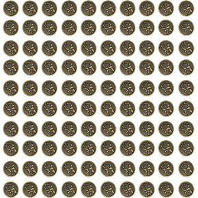 100 Sets Buttons for Jeans, Jean Buttons for Loose Jeans, Bronze02