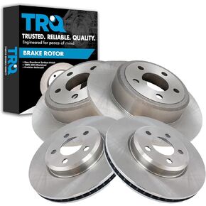 TRQ Replacement Brake Rotor Front & Rear Kit Compatible with Charger 300 Challenger