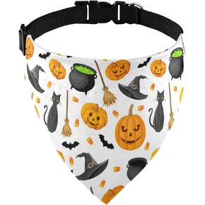 Halloween Pet Triangle Scarf for Small Medium Large Dogs Cats Pets Halloween Spider Web Dog Bandana Dog Accessories Collar