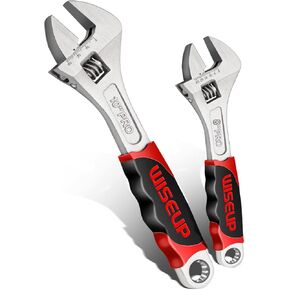 Adjustable Wrench 8 Inch Professional Cr-V Forged With Anti-Slip Grip Wrenches Set Small Crescent Style Hand tools