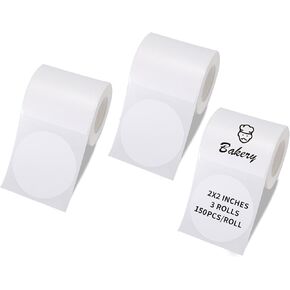 White Thermal Label Sticker for L7/L9/P50/M120/M110/M200/M220/221B Label Maker, 3 Rolls 1.18"x0.78"(30x20mm) Business Shipping Address Logo Jar Barcode Thermal Sticker Paper Waterproof Oilproof