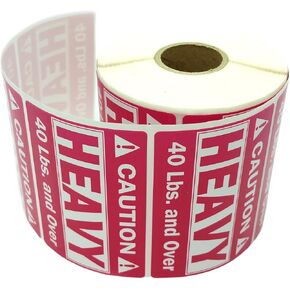 Heavy Pink Fragile Stickers Heavy Sticker Self Adhesive Handle with Care Warning Packing/Shipping Label - Waterproof (2" x 3", Heavy)