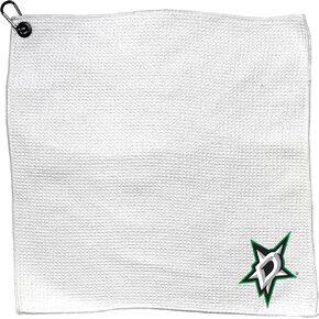 TG Team Golf NHL Team Golf NHL Microfiber Towel - 15" X 15" (White) with Carabiner Clip, Premium Microfiber with Deep Waffle Pockets- Superior Water Absorption and Quick Dry Golf Cleaning Towel