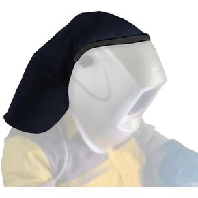 Welding Helmet Rear Extension Cover, Helmet Neck, Neck Visor, Anti-Glare, Helmet Extended FR Cotton Headcover with Press Fit Seal，Fits most Welding Helmets