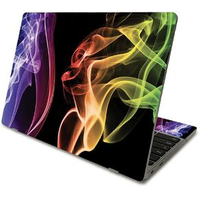 MightySkins Skin Compatible with Samsung Chromebook 4 (2021) 11.6" - Bright Smoke | Protective, Durable, and Unique Vinyl Decal wrap Cover | Easy to Apply, Remove, and Change Styles | Made in The USA