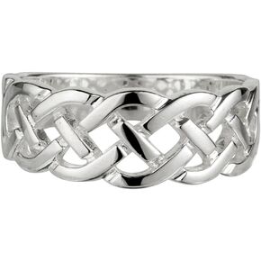 Celtic Knot Ring Sterling Silver Women's Made in Ireland