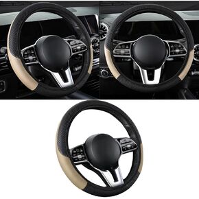 Pack-1 Car Steering Wheel Cover, Artificial Leather Protective Case, Steering Wheel Cover Without Inner Ring, Anti Slip Automobile Kit Replacement, Universal for Most Cars, Trucks (Purple)