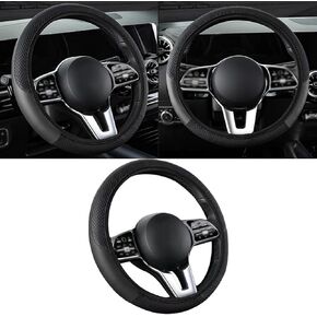 غطاء عجلة قيادة السيارة Pack-1، حافظة واقية من الجلد الاصطناعي، غطاء عجلة القيادة بدون حلقة داخلية، بديل لمجموعة أدوات السيارات المضادة للانزلاق، عالمي لمعظم السيارات والشاحنات (أرجواني) in Kuwait