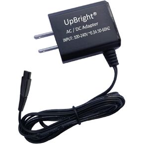 UpBright 2-Prong 5V AC/DC Adapter Compatible with Happy Nuts The Ballber Groin Trimmer Waterproof Rechargeable Li-ion Battery Ball Shaver DC5V 1A 5.0V 1.0A Switching Power Supply Cord Cable Charger