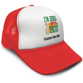 Speedy Pros Trucker Hat I'M Here for The Tacos Snapback Baseball Cap for Men & Women