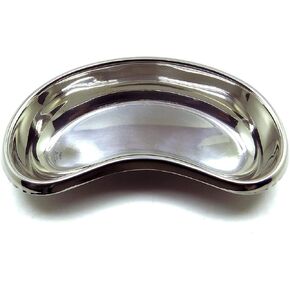 Bosky Stainless Steel Small Kidney Tray 6" inch Basin Emesis Bowl Surgical 12 oz Utility Reusable Dish(1)