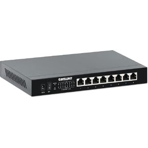 Intellinet 8-Port 2.5G Poe+ Ethernet Switch - 100W Power Budget, Power Output up to 30W Per Port, Unmanaged, Wall Mountable, Fanless - for Computer Networking Hub, Desktop, 3 Yr Mfg Warranty – 561938
