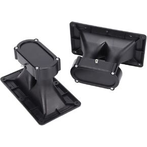 2Pcs Wide Dispersion Horn Tweeter, Wide Dispersion Horn Audio Accessories, Dual Drive Ceramic High Sensitivity Piezoelectric Speaker