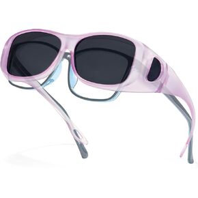 TJUTR Polarized Fit Over Glasses Sunglasses for Women Men Trendy Wrap-around Driving Sun Glasses UV Protection for Outdoors