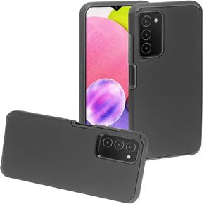 for Samsung Galaxy A03S, A03 SE 5G (SM-A037) - Shockproof Phone Case w/Belt Clip Holster - CV1 Black
