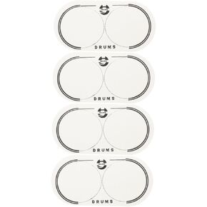 SUPVOX 2pcs Double Pedal Click Pad Patch Ground Drum Pads Drum Heads Personalised Guitar Picks Drum Strengthen Pad Double Bass Pedal Drum Kit Drum Accessories Roller Sticker The Pet