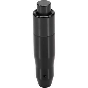 X AUTOHAUX Black Shifter Knob Automatic Gear Shift Knob with Push Buttons Universal Aluminum Alloy Lever Long Handle Stick with Adapter Set for Most Auto Transmission Vehicle