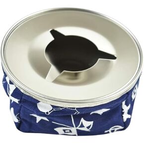 MARINE CITY 304 Grade Stainless Steel Round Windproof Bean Bag Style for Cigarettes Ashtray for Cars – Boats – Yachts – Hardware Accessories – Outdoor – Home – Hotel – Restaurant (Blue) in Saudi Arabia