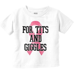 Breast Cancer Awareness Funny Ribbon Toddler Boy Girl T Shirt in Kuwait
