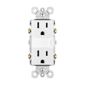 Legrand radiant NTL885TRWCC6 15 Amp Adjustable LED Night Light Outlet, Tamper Resistant Decorator Receptacle, Optional Louver, White (1 Count)