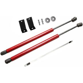 Lift Support Struts for Hyundai Santa Cruz 2022 2023 2024 2025 Modify Front Hood Bonnet Gas Spring Shock Damper Prop Piston Rod (Silver Carbon Fiber) in Saudi Arabia