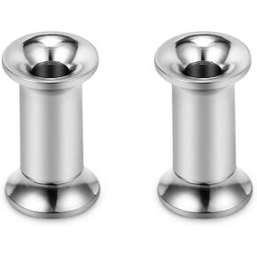 Astm F136 Titanium Double Flared Tunnel Plugs Gauges Earring Expander Stretcher Screw Fit Ear Gauges Ear Tunnels For Ears 8G 6G 4G 2G 0G 00G Plug Earrings Body Piercing Jewelry For Women Men
